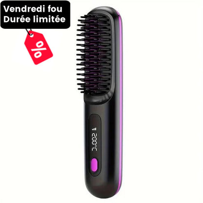 Brosse Portable Luvéra – Lissez, Frisez, Séchez