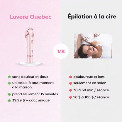 Tondeuse bikini 2 en 1 sans douleur