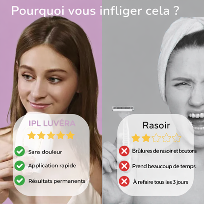 Luvéra Épilateur IPL | La meilleure épilation au laser à domicile