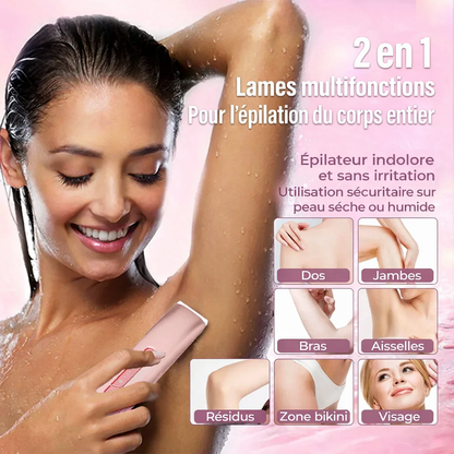 Tondeuse bikini 2 en 1 sans douleur